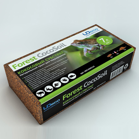 UDeco Forest CocoSoil Кокосовое волокно для террариумов – интернет-магазин Ле’Муррр